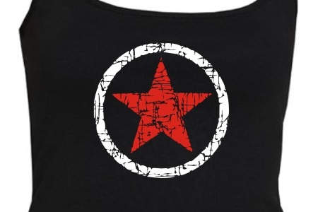 TEKNOSHOP Star tekno tílko s potiskem dámské