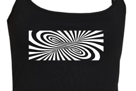TEKNOSHOP Spiral tekno tílko s potiskem dámské