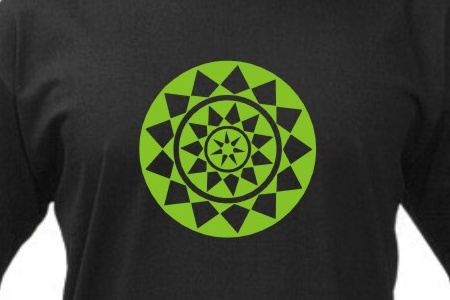 TEKNOSHOP Rotating Leaf tekno tričko s potiskem pánské