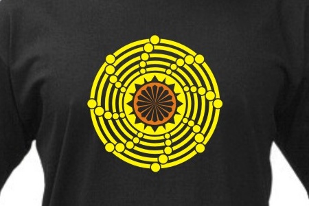 TEKNOSHOP Rotating Circle tekno tričko s potiskem pánské