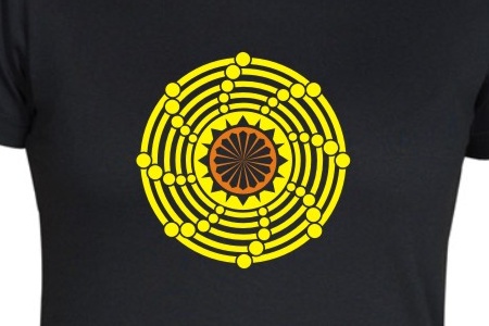 TEKNOSHOP Rotating Circle tekno tričko s potiskem dámské