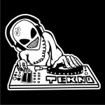 TEKNOSHOP Alien Dj tekno tričko s potiskem pánské