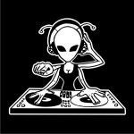 TEKNOSHOP Alien Dj Lady tekno tričko s potiskem pánské