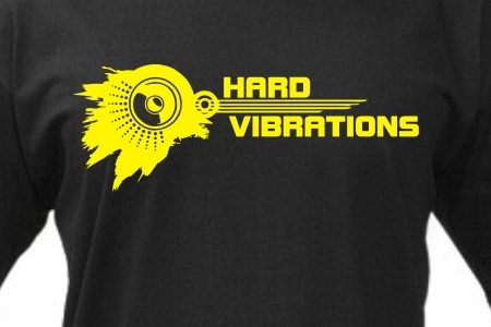 TEKNOSHOP Hard Vibrations tekno tričko s potiskem pánské