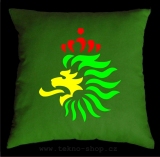 TEKNOSHOP RASTA LION HEAD dnb polštářek s potiskem