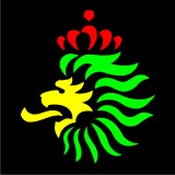 TEKNOSHOP RASTA LION HEAD dnb mikina na zip s kapucí s potiskem