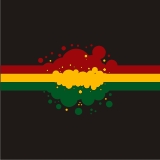 TEKNOSHOP Rasta Bubble dnb tričko s potiskem pánské