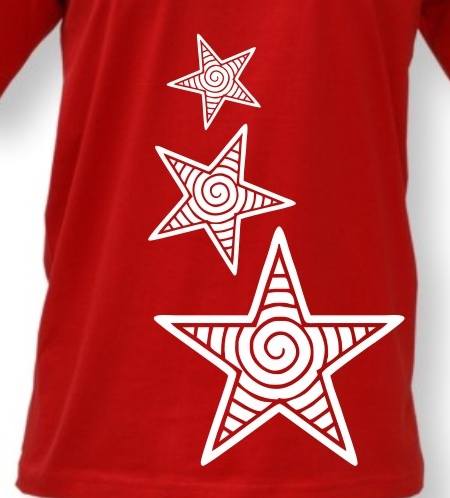 TEKNOSHOP Stars tekno tričko s potiskem pánské