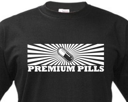 TEKNOSHOP Premium Pills tekno tričko s potiskem pánské