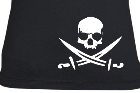 TEKNOSHOP Pirate tekno tričko s potiskem dámské