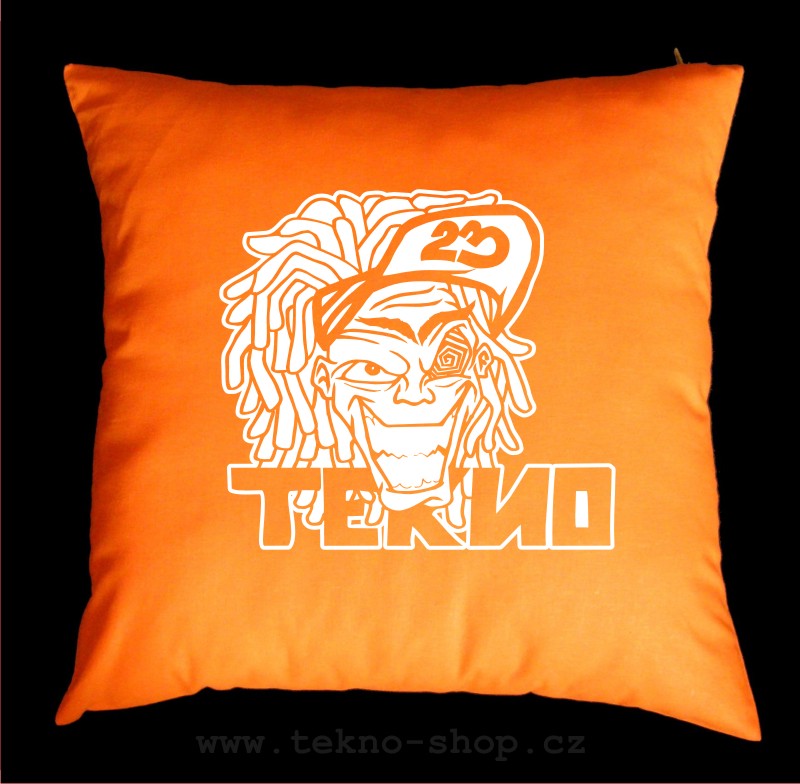 TEKNOSHOP TeknoBoy tekno polštářek s potiskem červený