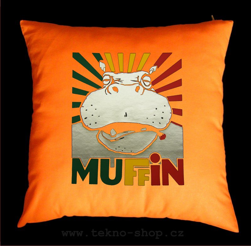 TEKNOSHOP Muffin 2013 dnb polštářek s potiskem