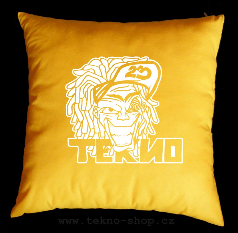 TEKNOSHOP TeknoBoy tekno polštářek s potiskem červený